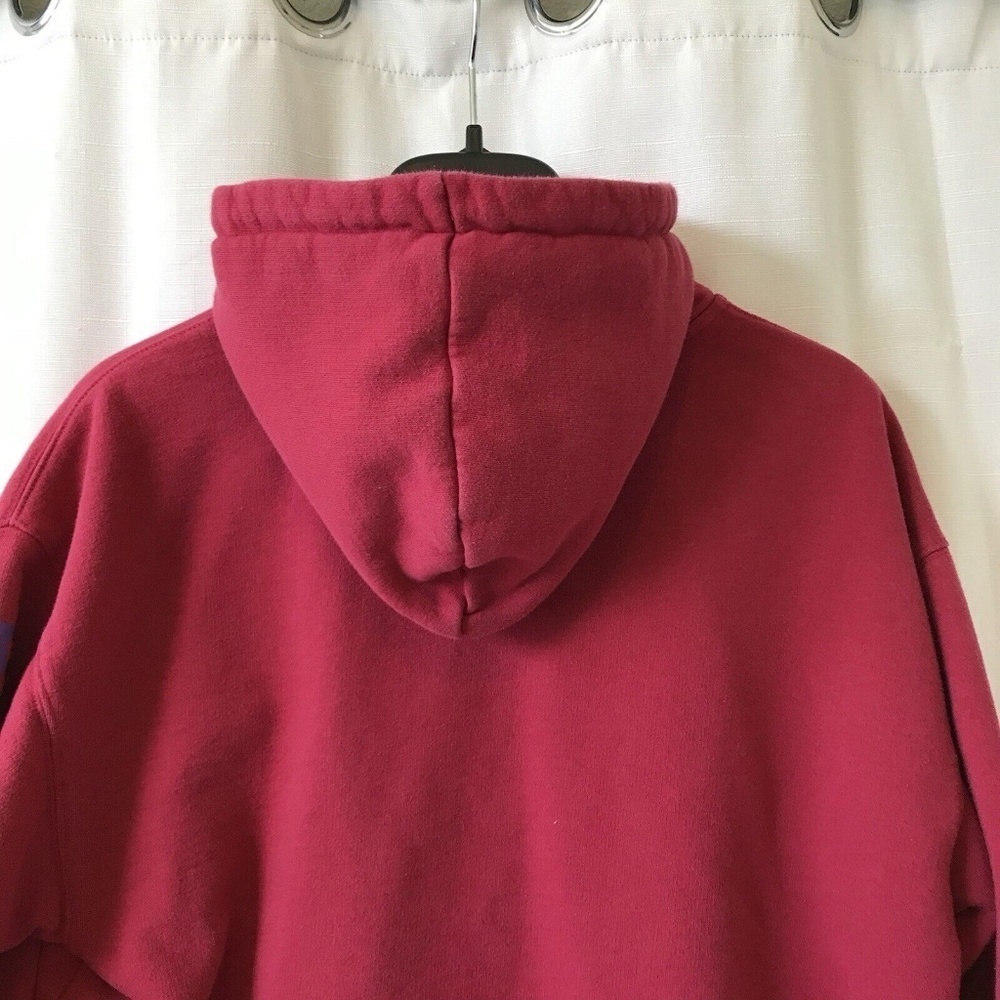 Peloton Womens Fuchsia Long Sleeve Drawstring Fleece Pullover Hoodie Size Small - Picture 11 of 15